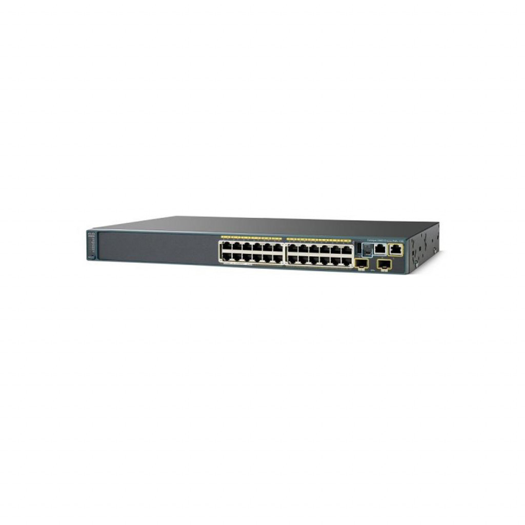 سوئیچ شبکه 24 پورت + 2 پورت SFP+ سیسکو مدل WS-C2960S-24TD-L